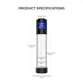 Advanced Smart penis pump. Up to 9inch - EROS NECTAR